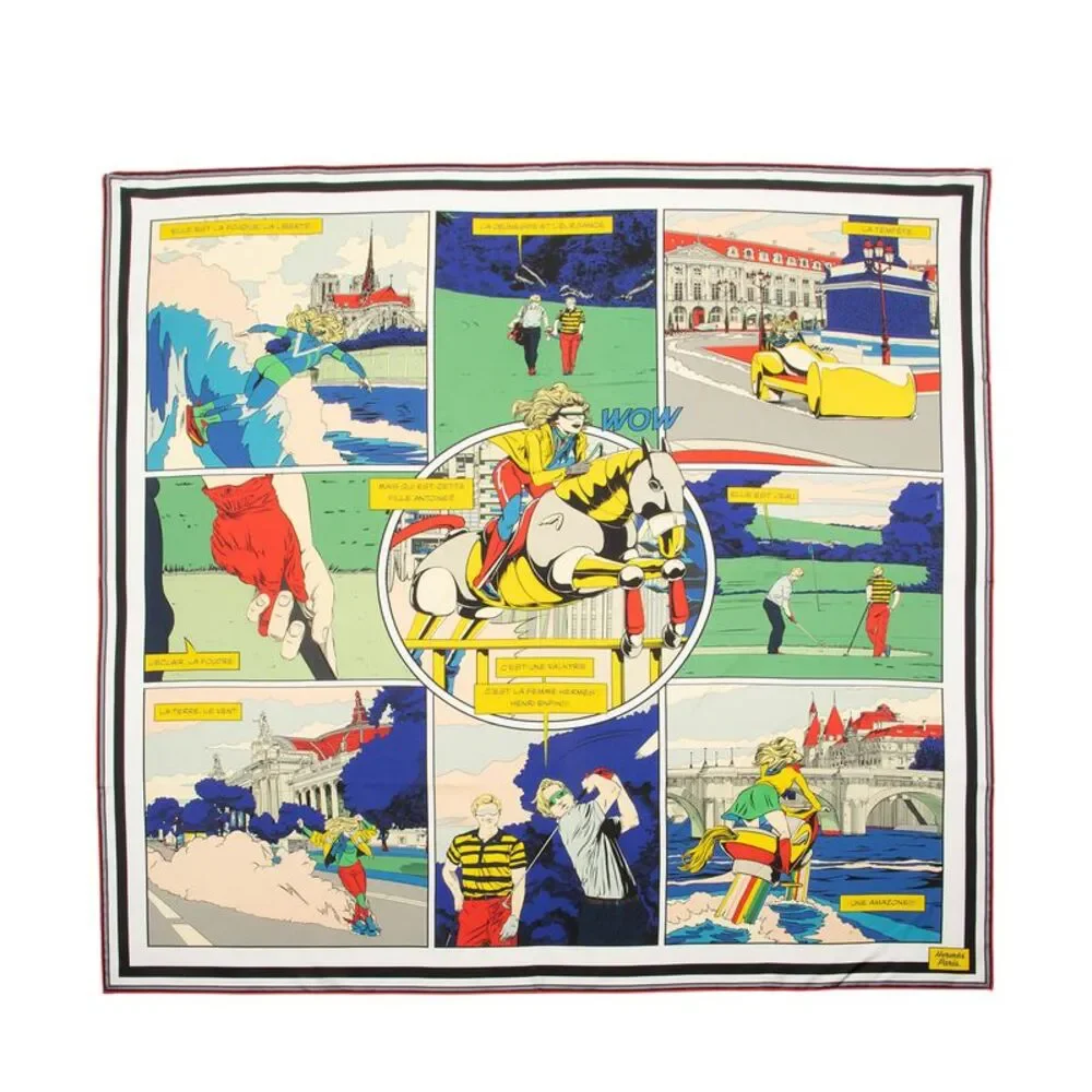Hermes Silk Wow Double Face 90cm Scarf - Picture 1 of 6